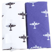 Blue Novelty Spitfire Handkerchief Set