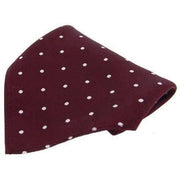 Burgundy Polka Dot Handkerchief