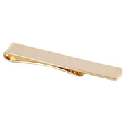 Gold Plain Skinny Tie Slide