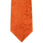 Orange Paisley Tie