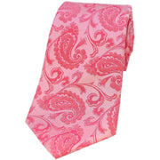 Pink Paisley Silk Tie