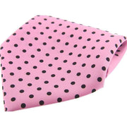 Pink Polka Dot Silk Twill Pocket Square