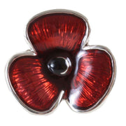 Red Poppy Cravat Pin