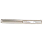Silver Mother of Pearl Tie Slide