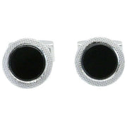 silver-onyx-round-chequered-edge-cufflinks-34515264