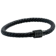 black-ribbed-clasp-leather-bracelet-34515255