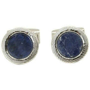 Blue Sodalite Round Cufflinks