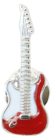 Red Guitar Lapel Pin