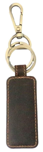 Brown Vintage Leather Key Ring