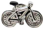 Silver Bicycle Lapel Pin