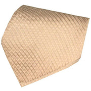 Beige Herringbone Silk Handkerchief