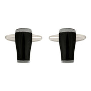 Black Dark Beer Pint Glass Cufflinks