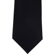 Black Herringbone Tie