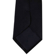 Black Herringbone Tie