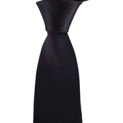 Black Herringbone Tie