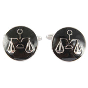 Black Scales of Justice Cufflinks