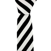 Black Skinny Striped Tie