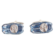 Blue Classic Car Cufflinks