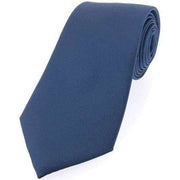 Blue Diagonal Ribbed Silk Tie