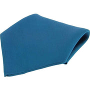 Blue Diagonal Twill Silk Pocket Square