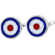 Blue Enamel RAF Roundels Cufflinks