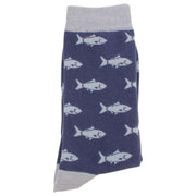 Blue Fish Socks