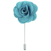 Blue Flower Lapel Pin