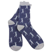 Blue Golfer Socks