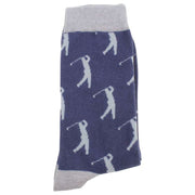 Blue Golfer Socks