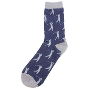 Blue Golfer Socks