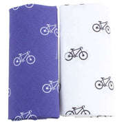 Blue Novelty Bicycle Handkerchief Set
