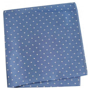 Blue Small Spots Silk Handkerchief