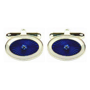 Blue Starburst Cufflinks