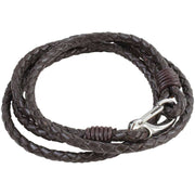 Brown Double Wrap Leather Bracelet