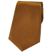 Brown Herringbone Silk Tie