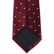 Burgundy Polka Dot Tie