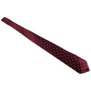 Burgundy Polka Dot Tie