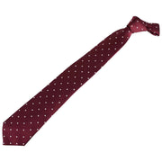 Burgundy Polka Dot Tie