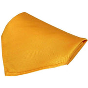 Gold Diagonal Twill Silk Pocket Square