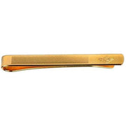 Gold Masonic Engraved Tie Slide