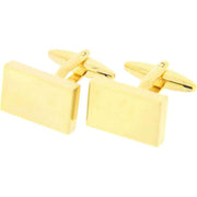 Gold Rectangular Cufflinks
