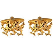 Gold Welsh Dragon Cufflinks