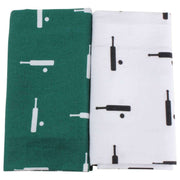 Green Cricket Bat and Ball Handkerchief Set