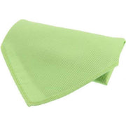Green Diagonal Twill Silk Pocket Square