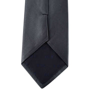 Grey Diagonal Ribbed Tie