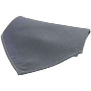 Grey Diagonal Twill Silk Pocket Square