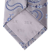 Grey Floral Tie
