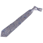 Grey Floral Tie