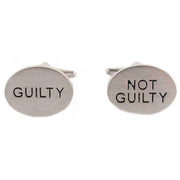 Grey Guilty Not Guilty Cufflinks