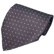 Grey Pin Dot Silk Handkerchief